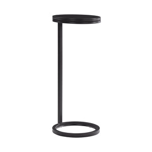 English Elm Yancey Antique Bronze Round Metal Accent Table - Space-Saving Geometric Side Table w/ Felt Pads B050P364432
