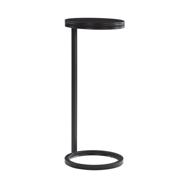 English Elm Yancey Antique Bronze Round Metal Accent Table - Space-Saving Geometric Side Table w/ Felt Pads B050P364432