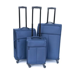 English Elm Oxford Cloth Softside Spinner Suitcase Waterproof Fabric Shell with Ergonomic Handle W2710P242519