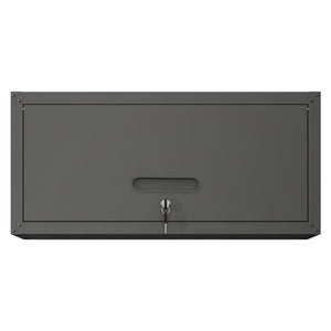 English Elm Heavy Duty Wall Mounted Steel Cabinet Locking Lift Door Garage Workshop Storage Black T2398P236482