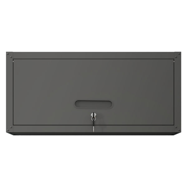 English Elm Heavy Duty Wall Mounted Steel Cabinet Locking Lift Door Garage Workshop Storage Black T2398P236482