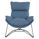 OSP Home Furnishings Ryedale Lounge Chair Blue