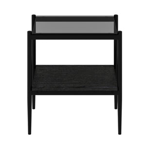 English Elm Coffee Table And End Tables Set Of 3 - Modern Glass & Mdf Design For Stylish Living Room Decor W241S00065