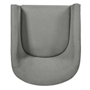 English Elm Power Lift Recliner Barrel Back Chenille Chair for Seniors with Footrest Pocket Grey N719P355911E