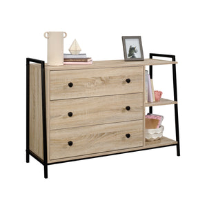 English Elm Dresser, Stylish Brown Finish With Ample Storage, Modern Design & Durable Frame For Any Room B356P367749