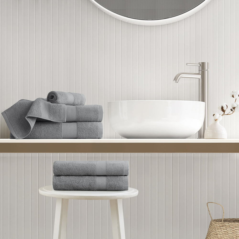 JLA Home Comfort Spaces - 500GSM Turkish Cotton Towel Set — Plush 500 GSM, Oeko-Tex, Ultra Absorbent Quick-Dry Spa Quality Towels AM73-0227