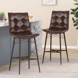 Christopher Knight Home® - Noble House - Pineview Contemporary Tufted Barstools - Set of 2