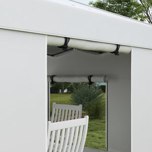 English Elm Outsunny 9.7' X 9.7' Pop Up Canopy Tent With Mesh Windows, Uv Protection & Carry Bag For Events W2225P200768-GIGA