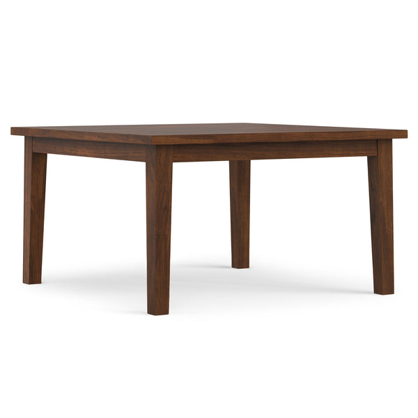 English Elm Eastwood Solid Walnut Square Dining Table 54" Contemporary 8-Person Handcrafted Durable Finish B136P266901