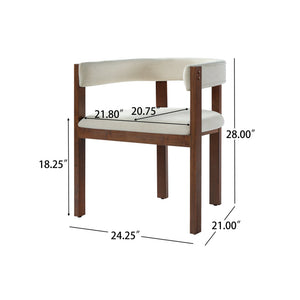 English Elm Bar Stools Set of 2 Rubberwood Barrel Back Counter Height Kitchen Island Seating Beige N771P375072D