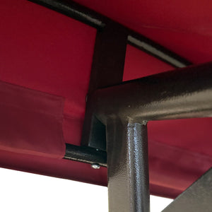 English Elm Garden Replacement Canopy Top for GT Porch Swing Model GCS00229C UV Resistant Polyester Cover, Retractable Shade Compatible with 12x9ft Pergola Frame Burgundy W419P329181