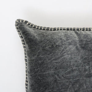 English Elm Stonewashed Cotton Velvet Throw Pillow - Hand-Stitched Edges For Comfort & Style - 19X19" Accent B346P321251-GIGA