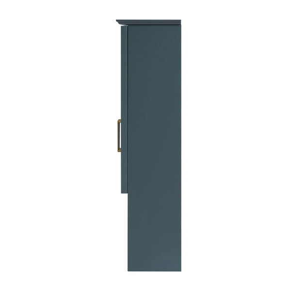 English Elm 2-in-1 Matte Wall Mounted Medicine Cabinet Soft Close Mirror Storage for Bathroom Vanity Blue N710P389456C