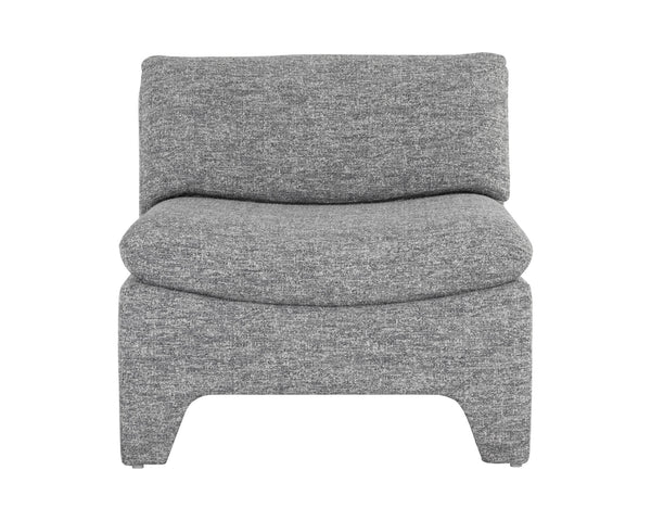 Sunpan Dallin Lounge Chair - Contemporary Design with Eye-Catching Shape and Fully Upholstered Legs Boho Sesame