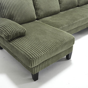 English Elm Modern U-Shaped 4-Seat Sofa With Double Chaise - Luxurious Velvet Couch For Stylish Living Spaces W2705S00016-GIGA