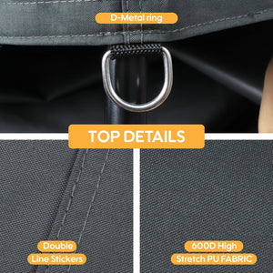 English Elm 10x10 Heavy-Duty Canopy Replacement Top with 4 Pack Sandbag Weight Bags Waterproof UV50+ Protection Gray W419P287602