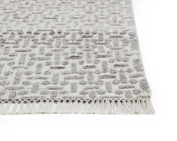 Sunpan Ingrid Hand-Knotted Rug - Sustainable, Unique Ombre Design with Fringe for Indoor and Outdoor Spaces 8' X 10'