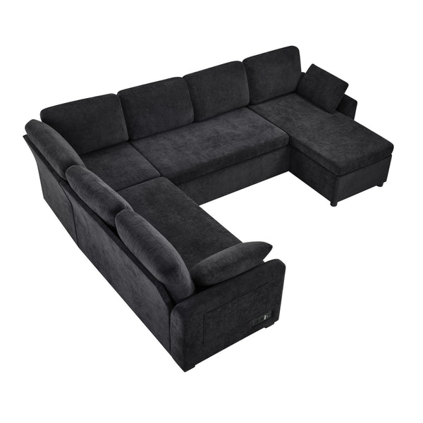 English Elm Swivel Barrel Accent Chair Chenille Tufted Round Club Seat for Living Room Lounge Black N719S002380B
