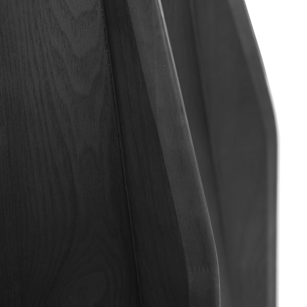 English Elm 53" Round Marble Dining Table With Lazy Susan, Black Oak Base For 6, Modern Elegance For Your Home W1535S00380