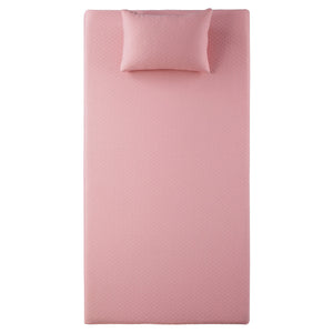 English Elm 7inch Gel-Infused Charcoal Memory Foam Twin Mattress and Pillow Set — Breathable Cover, Supportive Comfort for All Night Rest Pink 12.75 L x 12.75 W x 40.25 H B011P213350