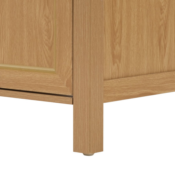 English Elm 30 Inch Fluted Freestanding Bathroom Vanity Solid Wood Soft Close Spa Style W5278S00002