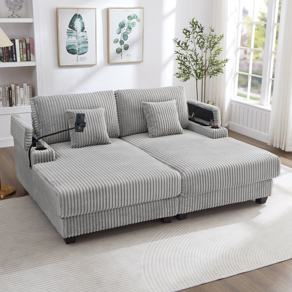 English Elm Swivel Barrel Accent Chair Chenille Tufted Round Club Seat for Living Room Lounge Grey N719S002270E