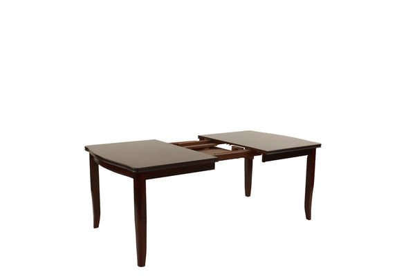 English Elm Modern Round 5pc Dining Set with Curved Legs and Lower Shelf — Seats Four, Stylish Durable Design Espresso 46 L x 64 W x 7 H B011S01789