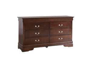 English Elm Louis Elegant 4-Drawer Chest with Carved Bases & English Dovetail Drawers, Tarnish-Resistant Hardware Cappuccino 37 L x 62 W x 20 H B078108197