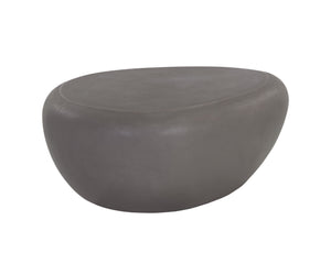 Sunpan Corvo Coffee Table - Unique Contemporary Design in Natural Concrete for Stylish Indoor Outdoor Spaces Small - 39W x 33D x 16H