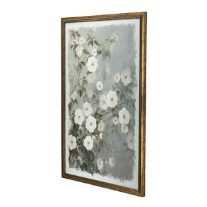 English Elm 31.5x47.2" Botanical Blossom Canvas Print Distressed Brown Frame Farmhouse Wall Art W2078P481783