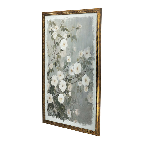 English Elm 31.5x47.2" Botanical Blossom Canvas Print Distressed Brown Frame Farmhouse Wall Art W2078P481783