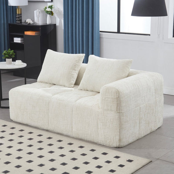 English Elm United Chenille Loveseat Sofa - Versatile Minimalist Sleeper For Cozy Living Room & Small Spaces W1568P255133-GIGA