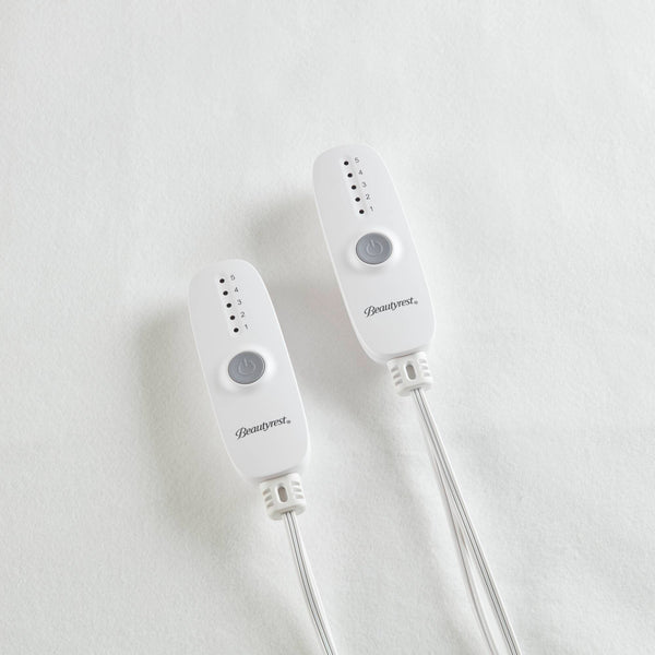 JLA Home Beautyrest - Heated mattress pad with dual-zone warmth, 5 heat settings, 10-hour auto-off, deep 18" fit 75 L x 54 W x 0.8H BR55-5285