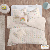 Urban Habitat Kids Callie Shabby Chic Cotton Jacquard Pom Pom Comforter Set UHK10-0091 Multi