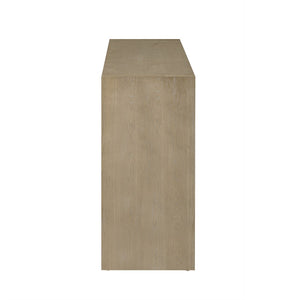 English Elm U_Style 60" Modern Sideboard - Stylish 3-Door Storage Cabinet With Drawers & Cable Management Solution N711P289141O-GIGA