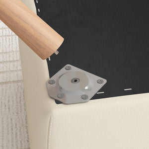 English Elm Dog Pet Stairs Solid Wood Foldable Ramp with Ottoman Style for Couch or Bed Light Gray W2641P440162