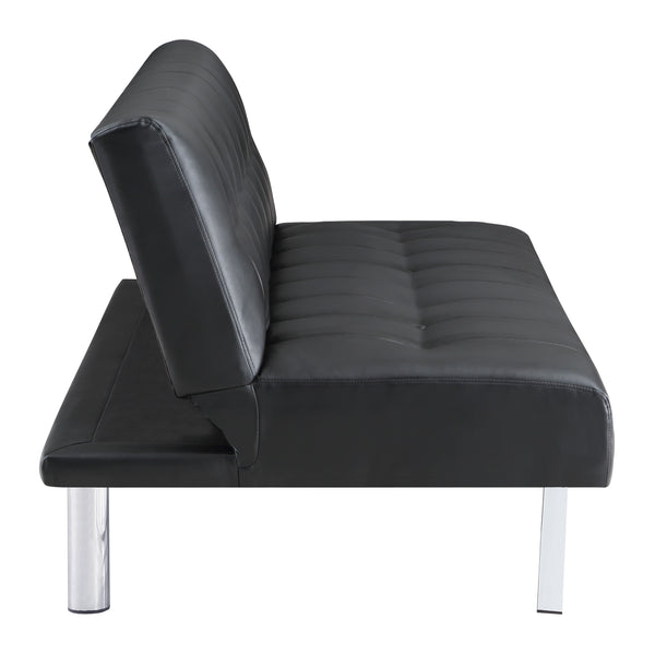 OSP Home Furnishings Sawyer Futon Black