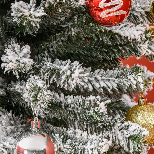 English Elm Christmas Half Tree 5ft Pvc Auto Open Branches Steel Base Wall Hugging Indoor T3971P413037
