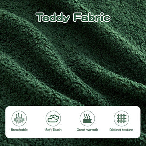 English Elm 106" Teddy Fabric Sofa - Luxurious No Assembly L-Shaped Couch With Chaise For Cozy Living Rooms, Green W714S01421