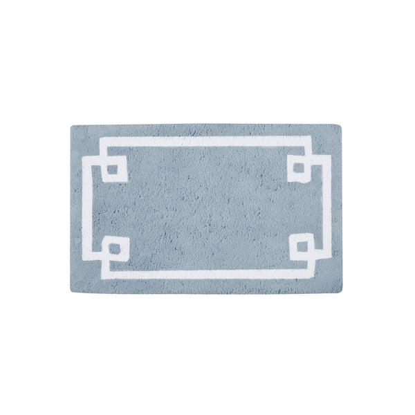JLA Home Madison Park - Cotton Tufted Bath Rug Runner 24x72 - Plush OEKO-TEX Cotton, Skid-Resistant Backing, Machine Washable Blue MP72-6209