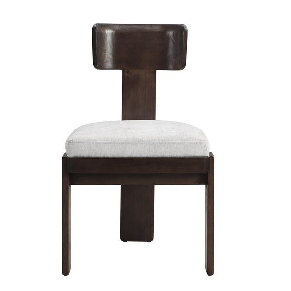 English Elm Christopher Knight Home® - Upholstered Modern Dining Chairs Set of 2 with Comfortable Fabric Seats, Solid Rubber Wood Legs, 330lb capacity and Timeless Design Gray N779P236964E