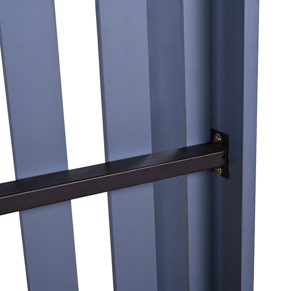 English Elm TOPMAX Twin Size Porch Swing Bed Crafted from Durable Acacia Wood with 400lb Capacity and Hemp Ropes Gray N717P210135E