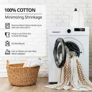 English Elm 1 Cotton Printed Window Panel Chenille Stripe Lined Bohemian Farmhouse Curtain B035P496604