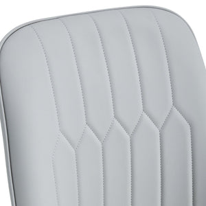 English Elm Table & 6 Chair Set - Elegant Glass Top With Faux Marble, Gold Stainless Steel Legs, Modern Comfort W1151S04353-GIGA