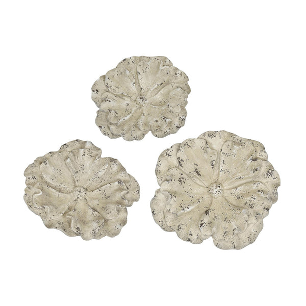 Crestview Collection S/3 Stunning Poly Stone Decorations - Elegant Wall Decor Set By Crestview, Perfect For Home Styling   Cvdzep056