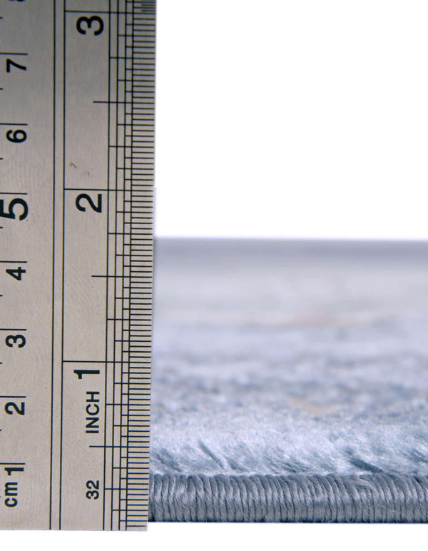 Unique Loom Aberdeen Chatsworth Machine Made Polka Dots Rug Blue, Beige/Light Blue 5' 3" x 5' 3"