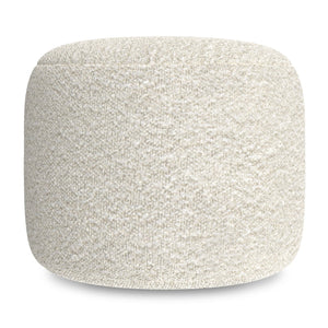 English Elm Nate Handwoven Cotton Square Pouf Artisan Footrest for Bohemian Living Rooms B136P427583