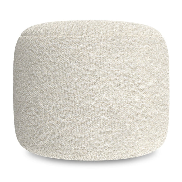 English Elm Nate Handwoven Cotton Square Pouf Artisan Footrest for Bohemian Living Rooms B136P427583