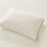 Beautyrest Oversized Flannel Casual 4 Piece Sheet Set BR20-1851 Ivory Solid