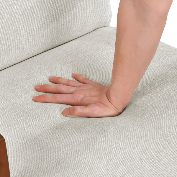 English Elm Ultra-Modern Mid-Century Chenille Armchair with Chestnut Solid Wood Frame, Dacron Foam Comfort, Stylish Seating for Living Room Beige 30.25 L x 28.75 W x 17.25 H B011P308548